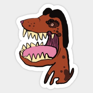 Angry Dog Sticker